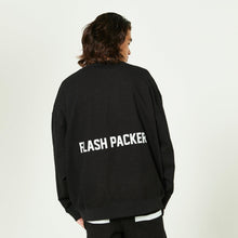 画像をギャラリービューアに読み込む, XJDSW-FXP(ジョグデニム ビッグシルエットスウェット)BLACK - FLASH PACKER