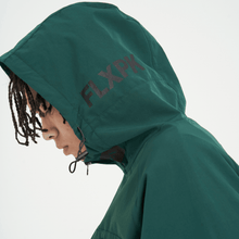 画像をギャラリービューアに読み込む, XNP-STL(ストレッチナイロン フードジャケット)GREEN - FLASH PACKER