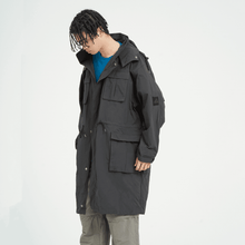 画像をギャラリービューアに読み込む, XJK-PRD(ナイロンロングコート)BLACK - FLASH PACKER