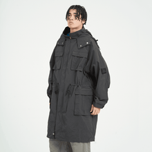 画像をギャラリービューアに読み込む, XJK-PRD(ナイロンロングコート)BLACK - FLASH PACKER