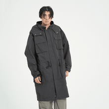 画像をギャラリービューアに読み込む, XJK-PRD(ナイロンロングコート)BLACK - FLASH PACKER