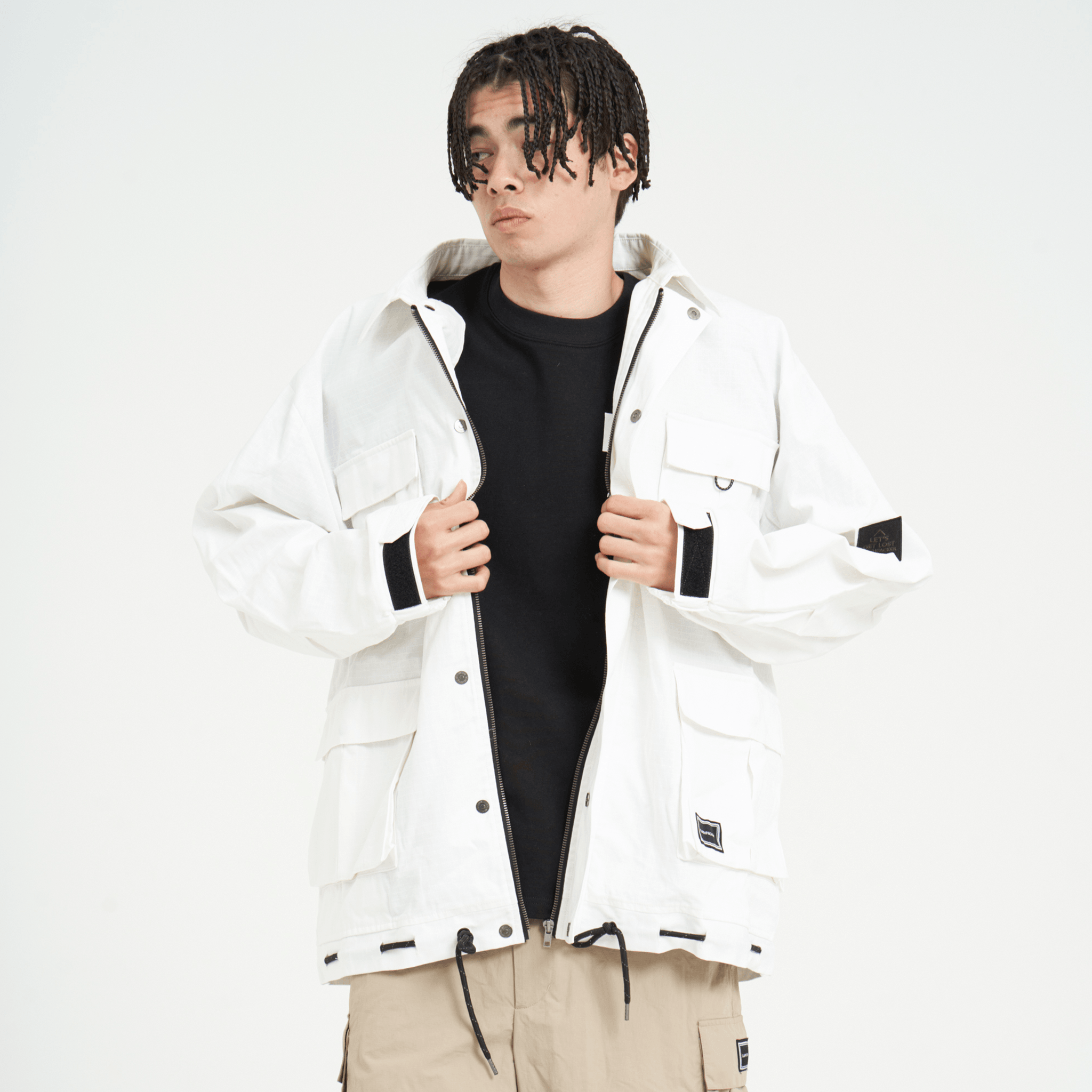 XJK-HUNT（コットンリップストップ・コーチJKT）WHITE - FLASH PACKER