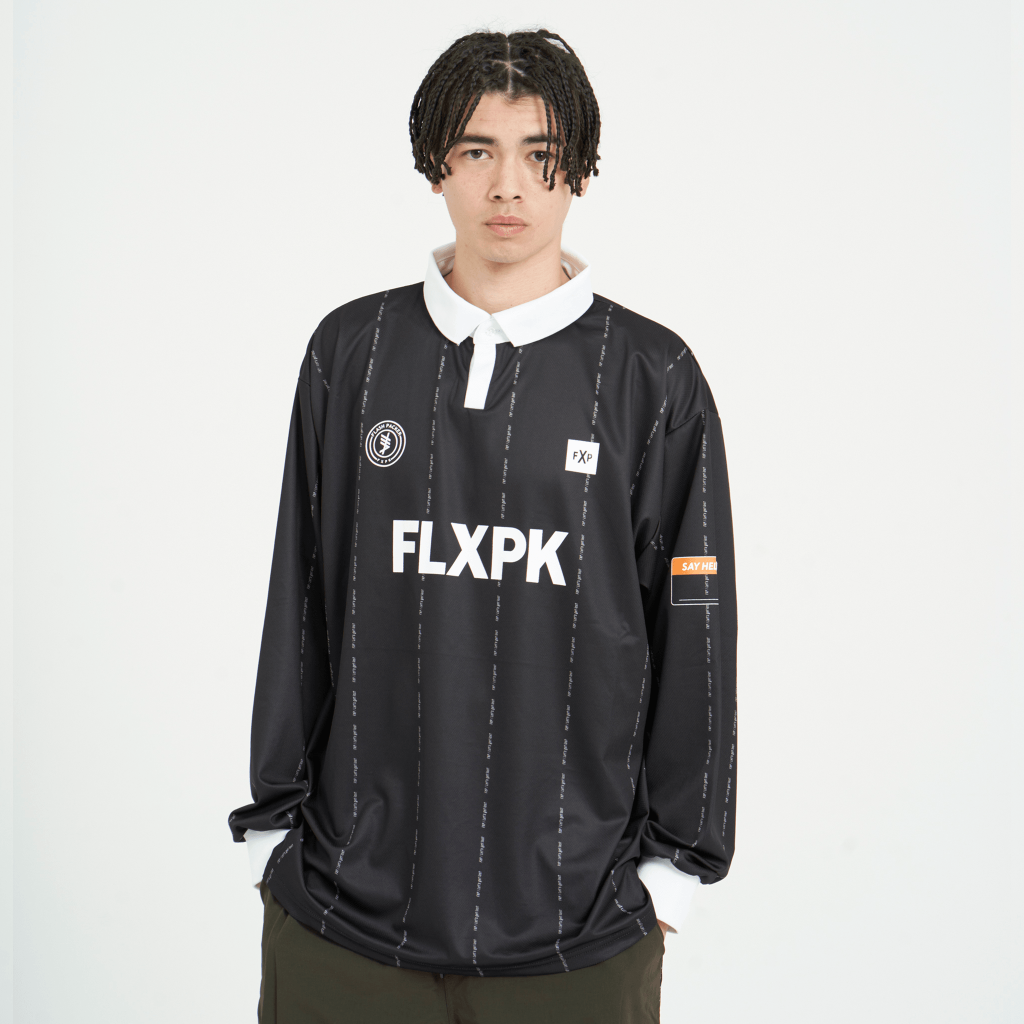 XMLT-FB（メッシュLSシャツ）BLACK - FLASH PACKER