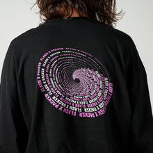 画像をギャラリービューアに読み込む, XLT-CIRCLE（ビッグシルエットL/S TEE）BLACK

