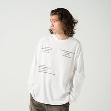 画像をギャラリービューアに読み込む, XLT-SLG（ビッグシルエットL/S TEE）WHITE

