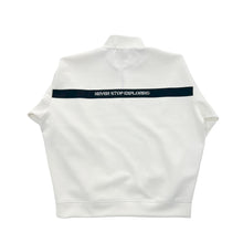 画像をギャラリービューアに読み込む, XP-AIR HALFZIP（エアテンション® ダンボールニット ジップパーカー）WHITE
