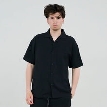 画像をギャラリービューアに読み込む, XW-SHIRTS（ワッフル・アロハシャツ）BLACK
