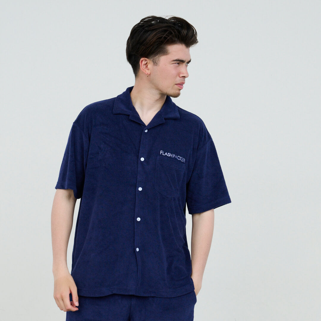 XPS-SHIRTS（プレミアムパイル オープンカラーシャツ）NAVY