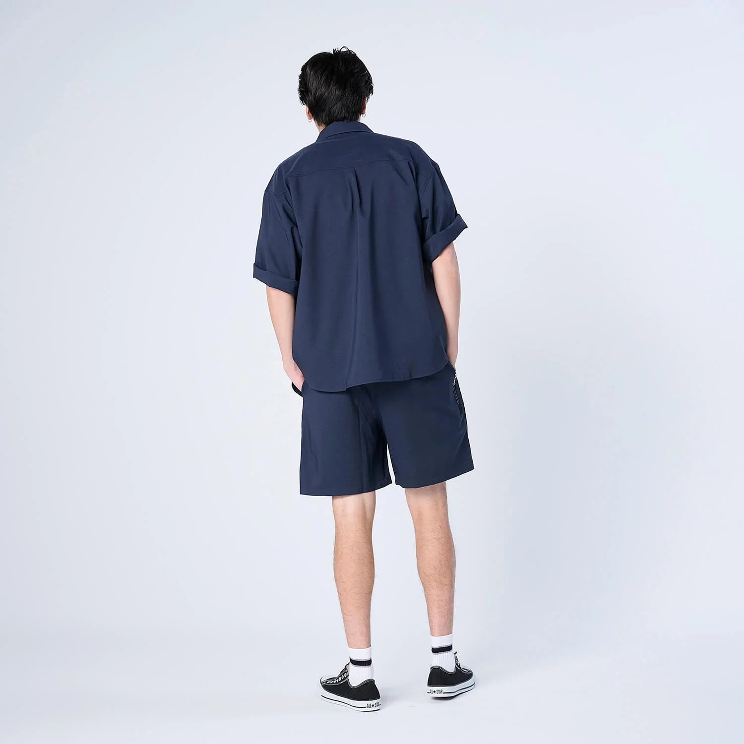 XRS-HUNTED (Reflax® ストレッチ S/Sシャツ）NAVY - SHIRTS (シャツ