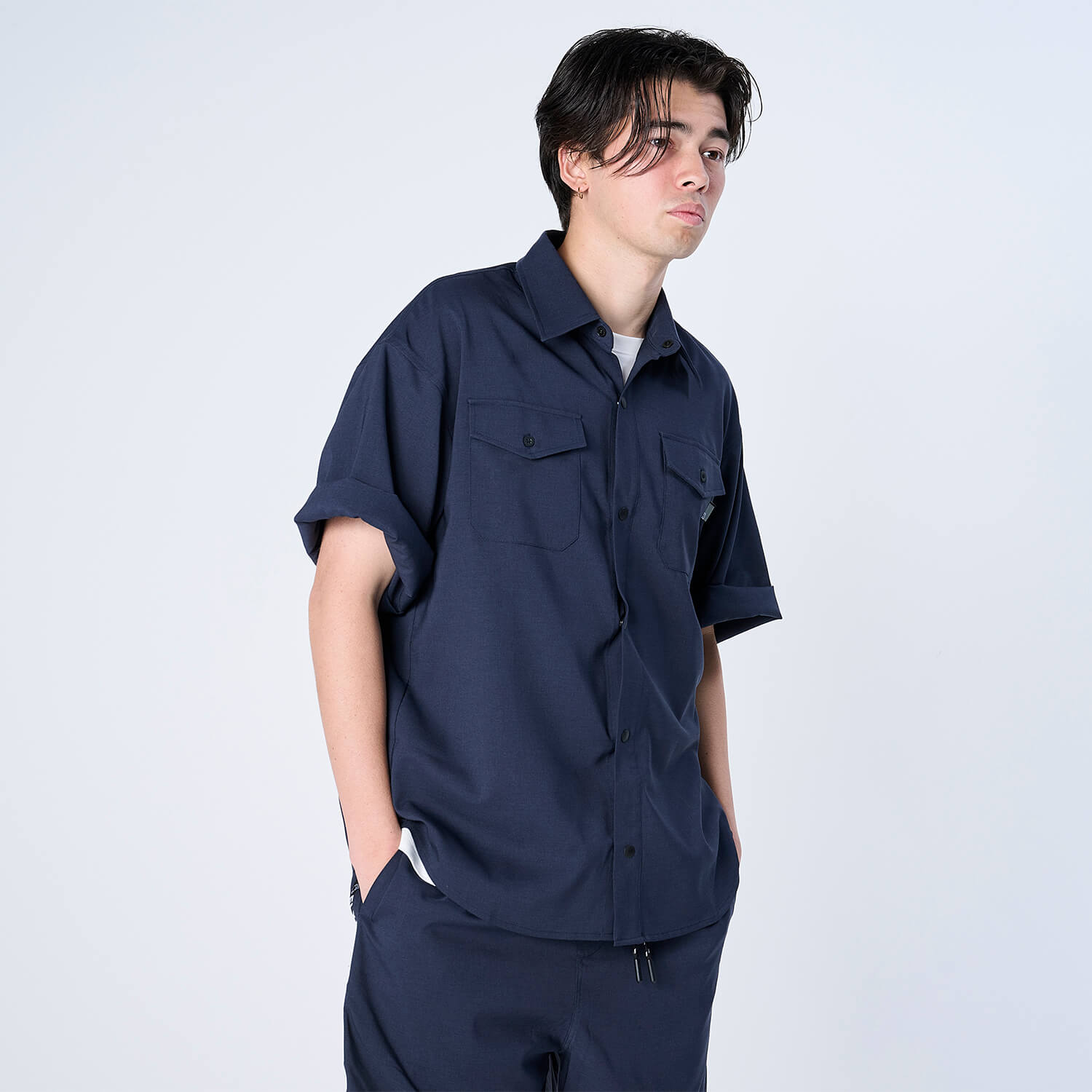 S.P.A.L. FLOCCARI 10番 シャツ XRS-HUNTED (Reflax® ストレッチ S/Sシャツ）NAVY - SHIRTS (シャツ