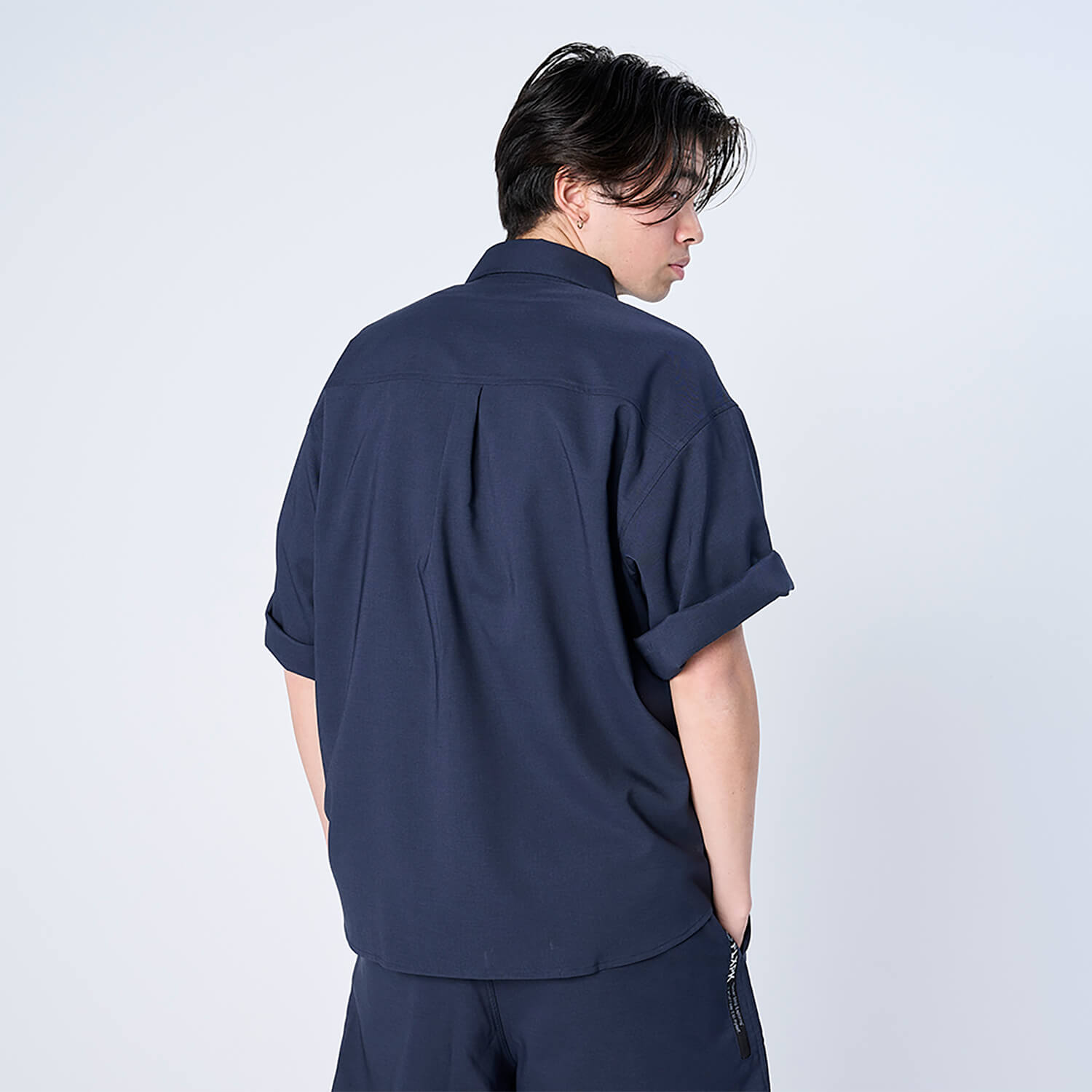 XRS-HUNTED (Reflax® ストレッチ S/Sシャツ）NAVY - SHIRTS (シャツ