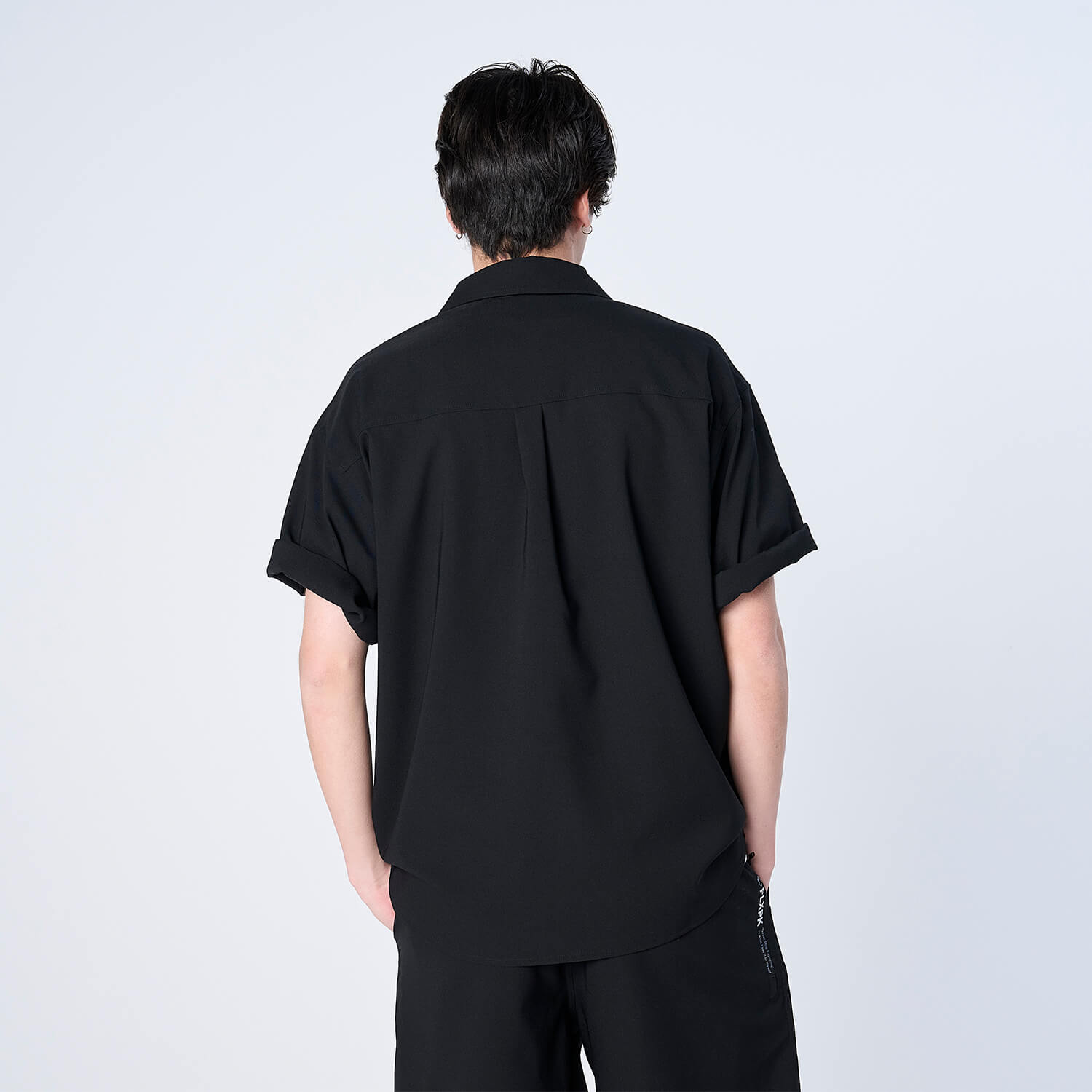 XRS-HUNTED (Reflax® ストレッチ S/Sシャツ）BLACK - SHIRTS (シャツ