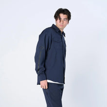 画像をギャラリービューアに読み込む, XRJ-BLOCK2 (Reflax® ストレッチ シャツ ジャケット）NAVY

