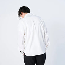 画像をギャラリービューアに読み込む, XRJ-BLOCK2 (Reflax® ストレッチ シャツ ジャケット）WHITE
