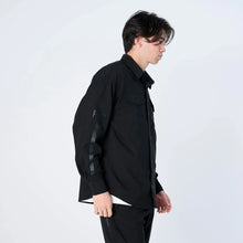 画像をギャラリービューアに読み込む, XRJ-BLOCK2 (Reflax® ストレッチ シャツ ジャケット）BLACK
