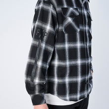 画像をギャラリービューアに読み込む, XNP-UK SHIRT（オンブレチェック シャツジャケット）BLACK
