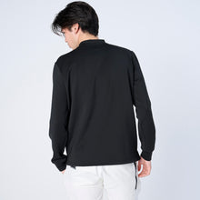 画像をギャラリービューアに読み込む, XLMK-HRT（ウルトラストレッチ モックネック ロングスリーブシャツ）BLACK
