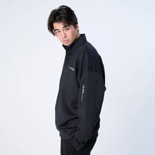 画像をギャラリービューアに読み込む, XP-AIR HALFZIP（エアテンション® ダンボールニット ジップパーカー）BLACK

