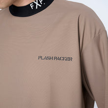 画像をギャラリービューアに読み込む, XDMT-MK（スーパードライストレッチ モックネック Tシャツ）BROWN
