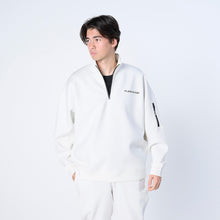 画像をギャラリービューアに読み込む, XP-AIR HALFZIP（エアテンション® ダンボールニット ジップパーカー）WHITE
