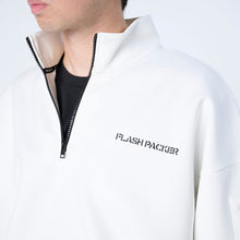 画像をギャラリービューアに読み込む, XP-AIR HALFZIP（エアテンション® ダンボールニット ジップパーカー）WHITE
