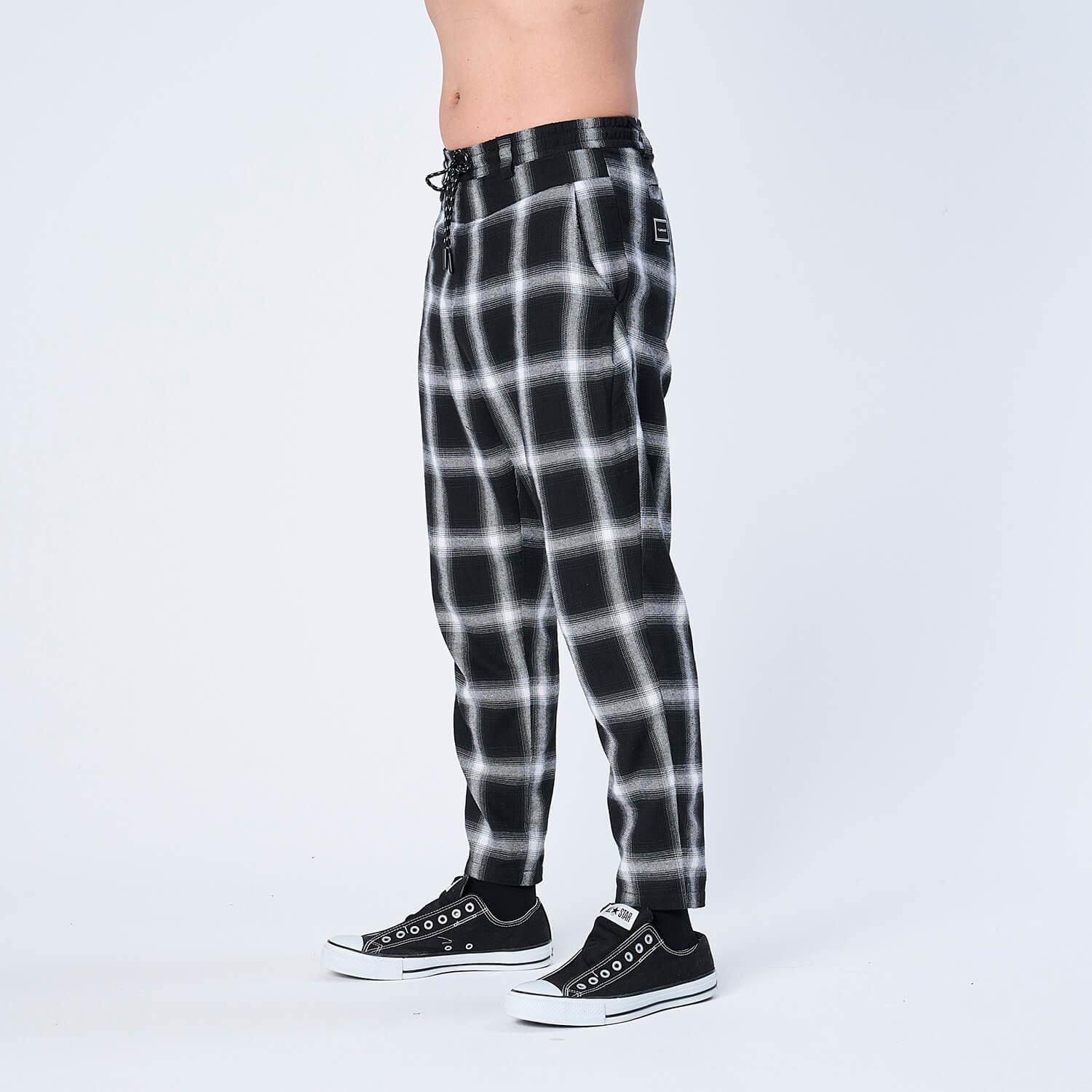 XNP-UK2（オンブレチェック イージーパンツ）BLACK - PANTS (パンツ