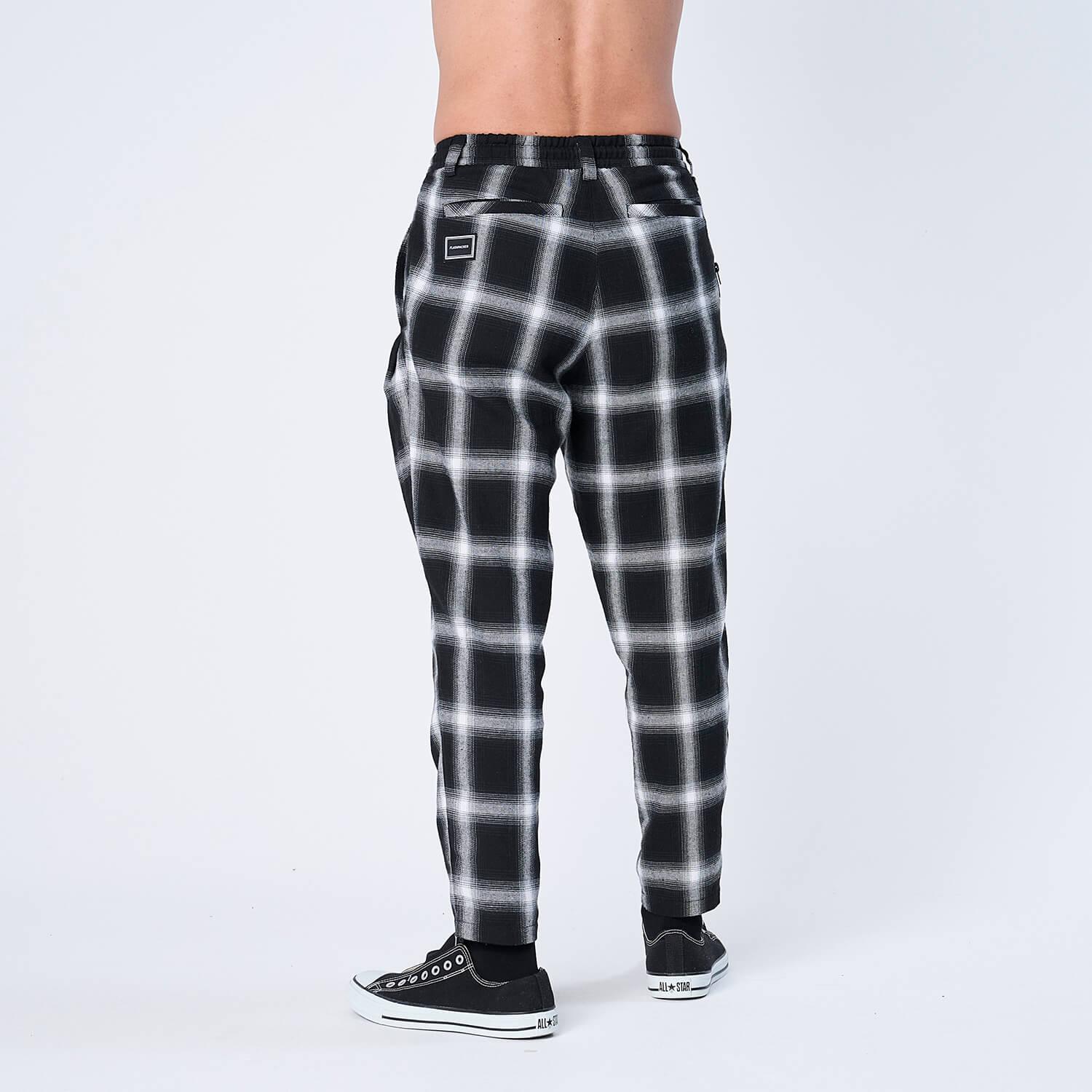 XNP-UK2（オンブレチェック イージーパンツ）BLACK - PANTS (パンツ