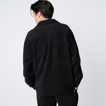 画像をギャラリービューアに読み込む, WARM SHT JKT（ダブルニットシャツジャケット）BLACK
