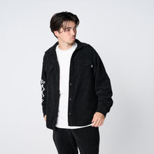 画像をギャラリービューアに読み込む, WARM SHT JKT（ダブルニットシャツジャケット）BLACK
