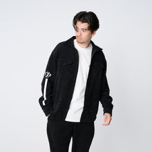 画像をギャラリービューアに読み込む, WARM SHT JKT（ダブルニットシャツジャケット）BLACK
