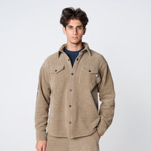 画像をギャラリービューアに読み込む, WARM SHT JKT（ダブルニットシャツジャケット）BROWN
