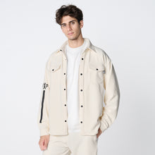 画像をギャラリービューアに読み込む, WARM SHT JKT（ダブルニットシャツジャケット）WHITE
