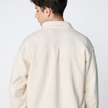 画像をギャラリービューアに読み込む, WARM SHT JKT（ダブルニットシャツジャケット）WHITE
