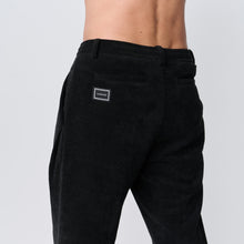 画像をギャラリービューアに読み込む, WARM EASY PANTS（ダブルニットイージーパンツ）BLACK
