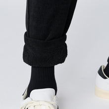 画像をギャラリービューアに読み込む, WARM EASY PANTS（ダブルニットイージーパンツ）BLACK
