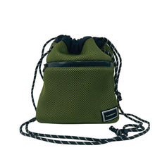 画像をギャラリービューアに読み込む, XNB-POUCH MESH（メッシュ素材 巾着型ショルダーバッグ）KHAKI-OLIVE
