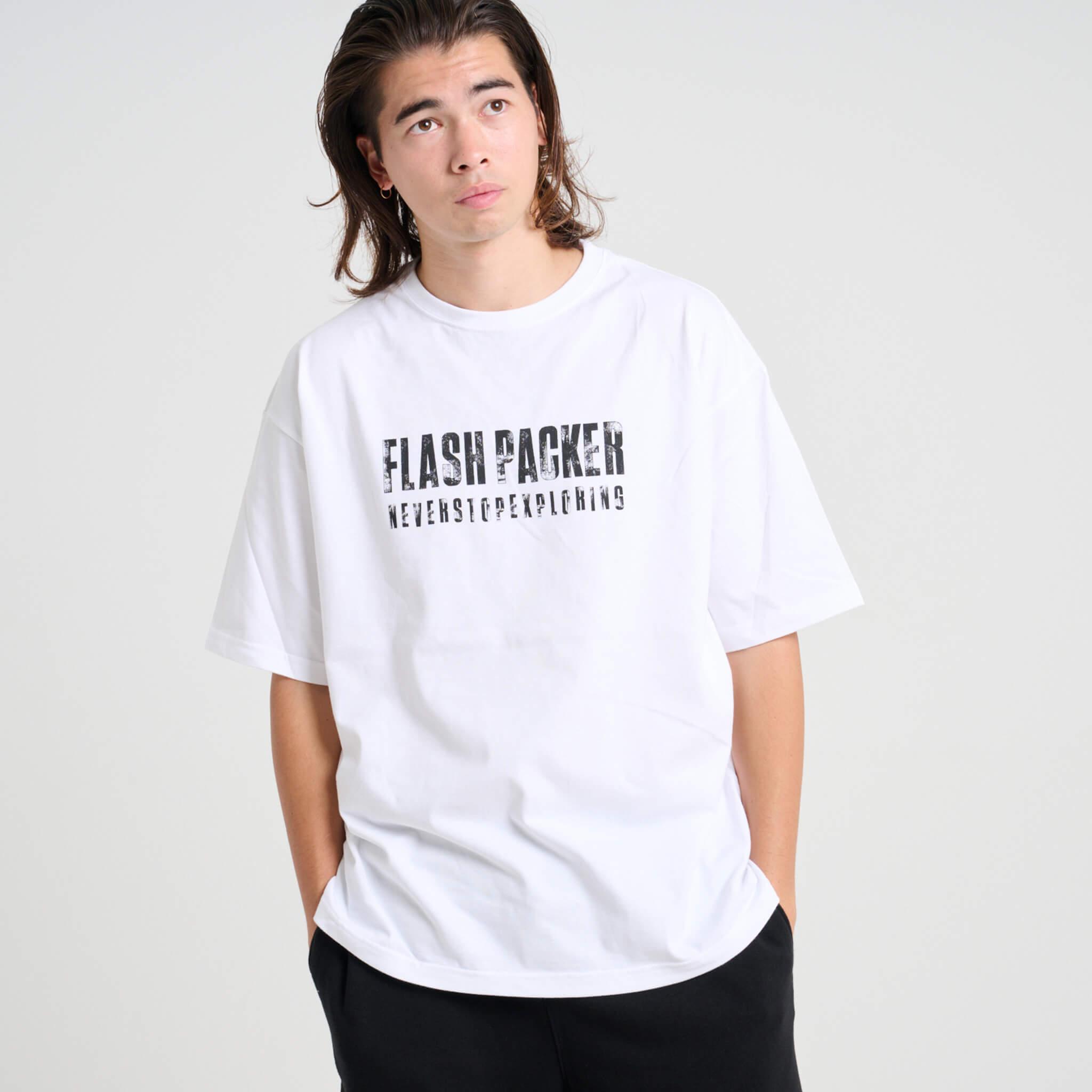 XT-DRC（ビッグシルエット TEE）WHITE - FLASH PACKER