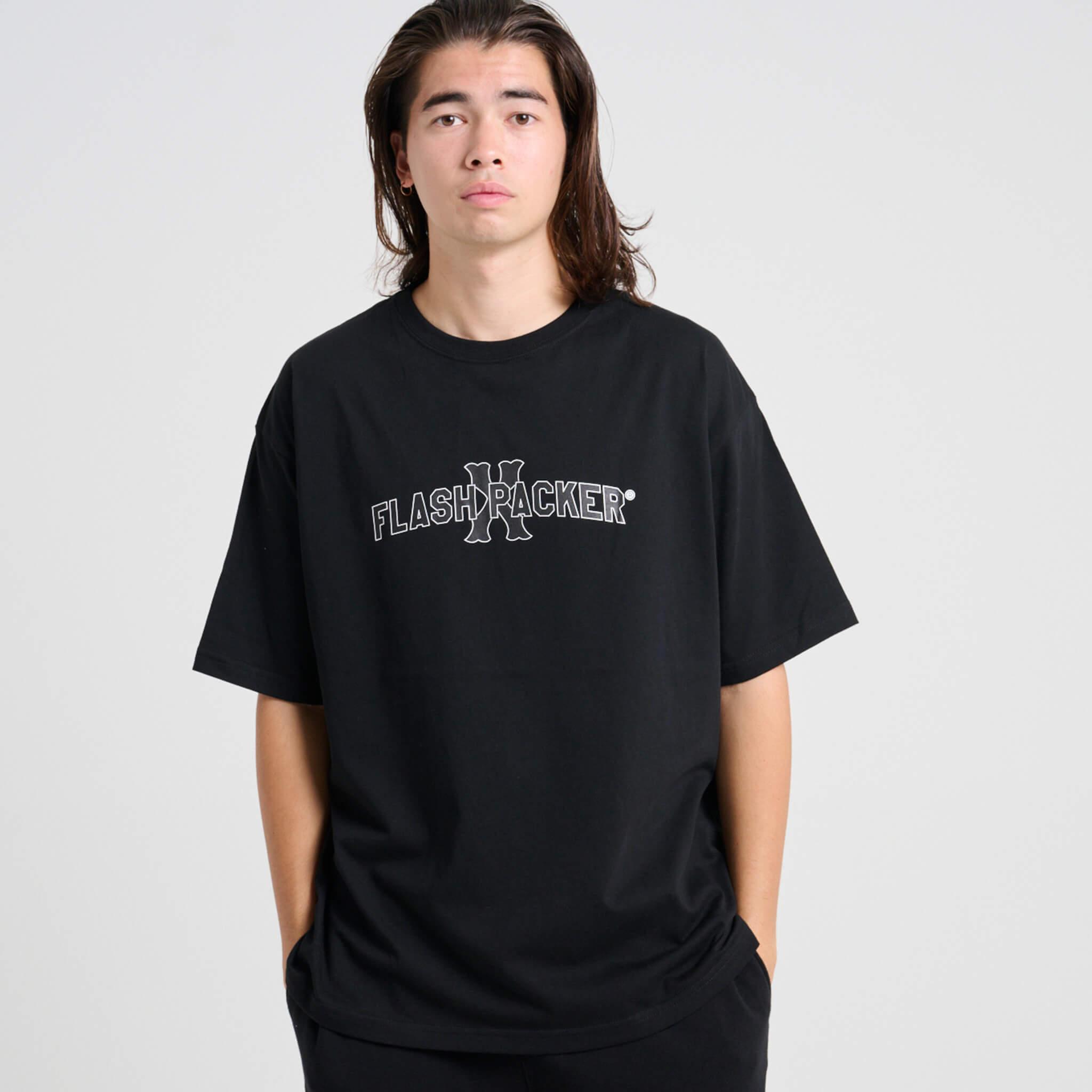 XT-X（ビッグシルエット TEE）BLACK - FLASH PACKER