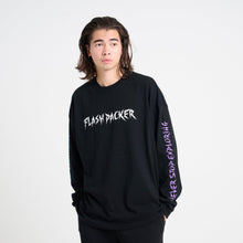 画像をギャラリービューアに読み込む, XLT-DKNS（ビッグシルエット L/S TEE）BLACK - FLASH PACKER
