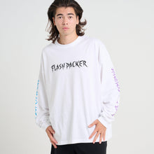 画像をギャラリービューアに読み込む, XLT-DKNS（ビッグシルエット L/S TEE）WHITE - FLASH PACKER
