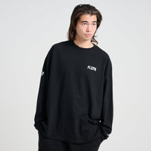 画像をギャラリービューアに読み込む, XLT-ＡＤ（ビッグシルエット L/S TEE）BLACK - FLASH PACKER
