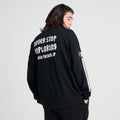 XLT-AD（ビッグシルエット L/S TEE）BLACK