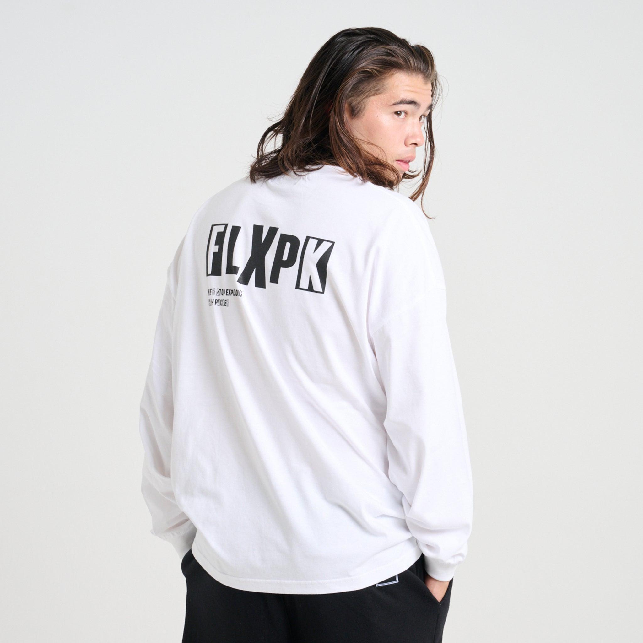 XLT-POS（ビッグシルエット L/S TEE）WHITE - FLASH PACKER