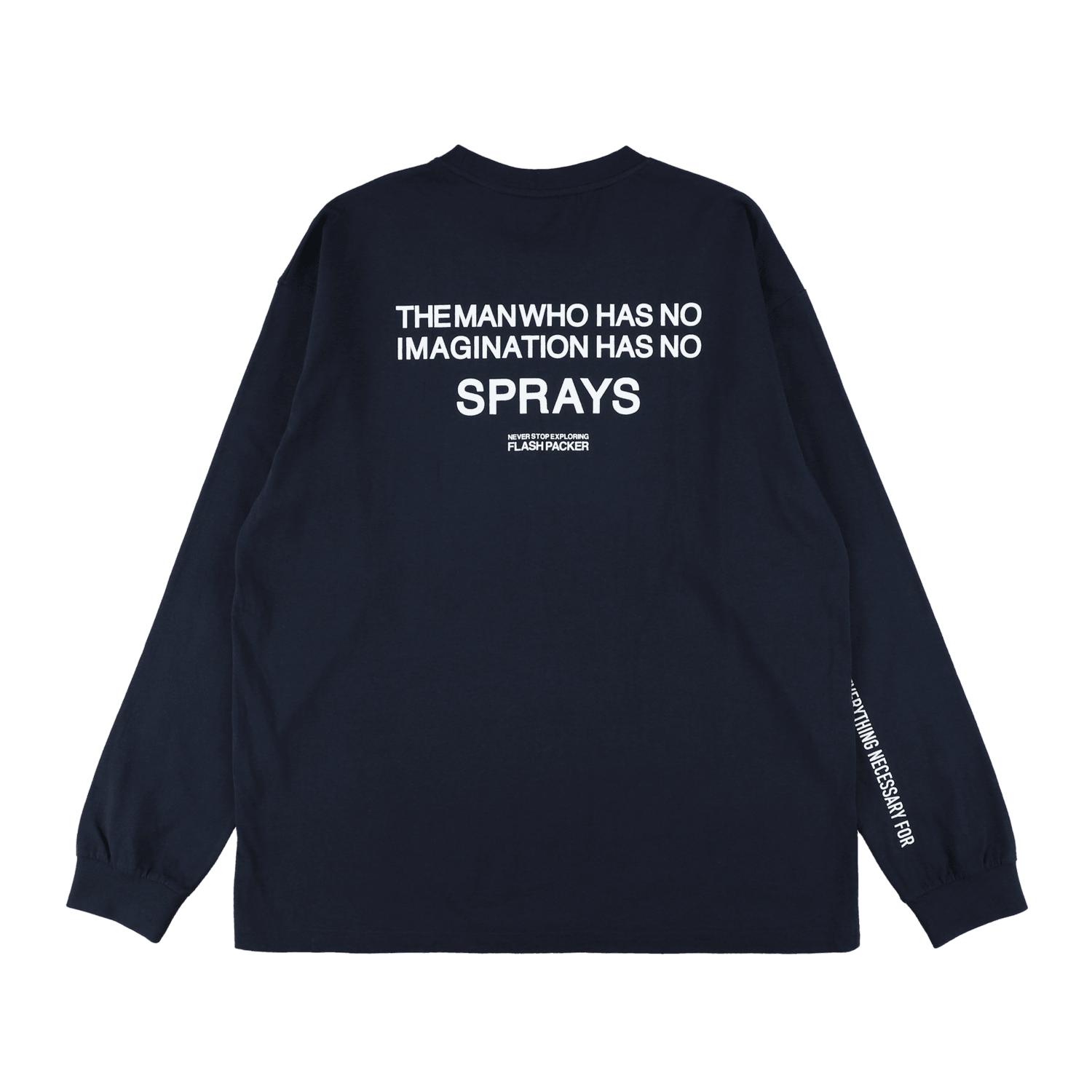 XLT-SPRAY (DrySilkyCotton® ロングスリーブTシャツ）NAVY - JACKET 