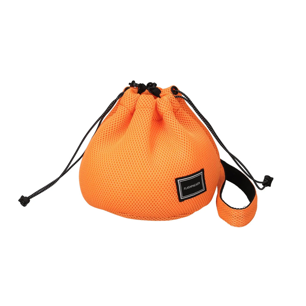 XMS-KC（メッシュ巾着サコッシュ）NEON ORANGE - GOODS/LIFESTYLE