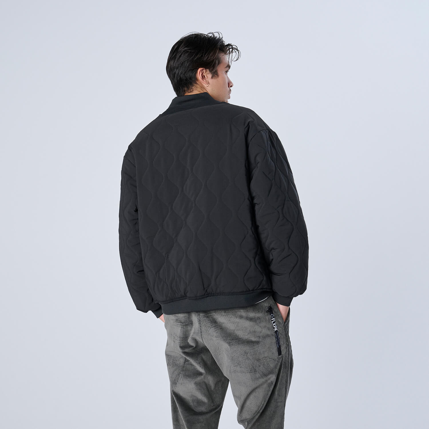 XJK-KILT（ストレッチ中綿キルティングジャケット）BLACK - OUTERWEAR