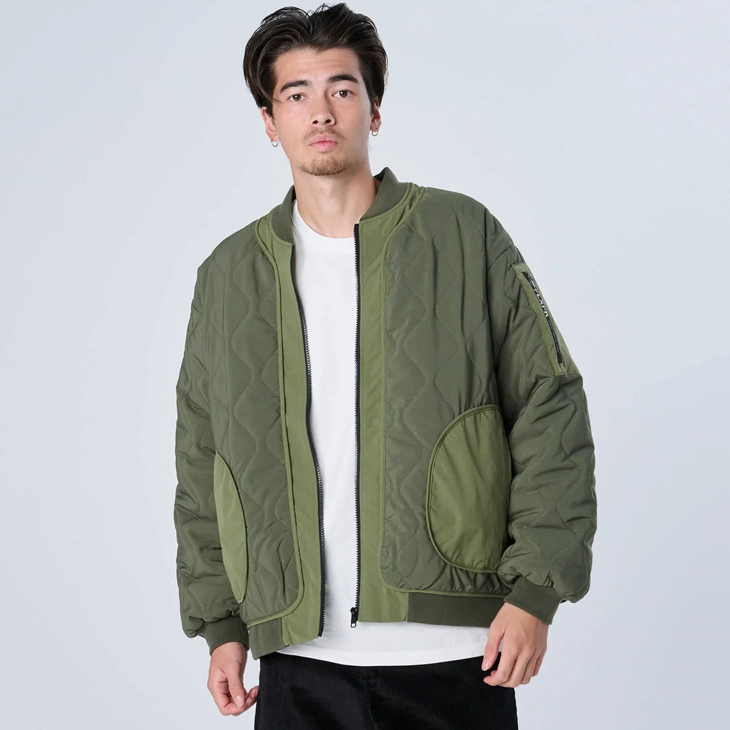 XJK-KILT（ストレッチ中綿キルティングジャケット）OLIVE - OUTERWEAR 