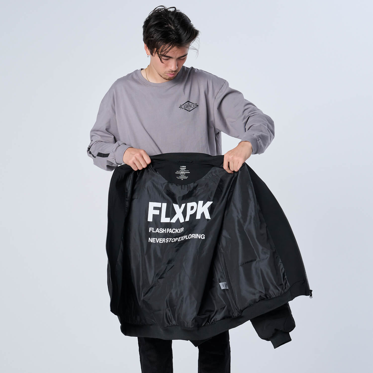 XJK-KILT（ストレッチ中綿キルティングジャケット）BLACK - OUTERWEAR