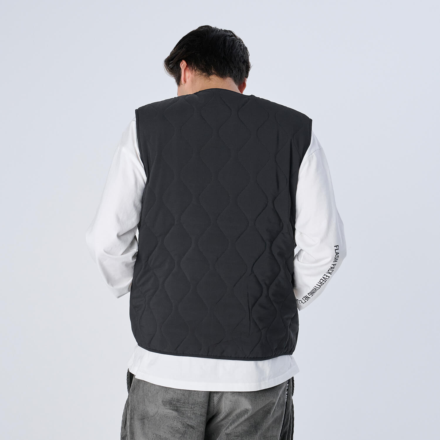 XV-KILT（ストレッチ中綿キルティングベスト） BLACK - OUTERWEAR