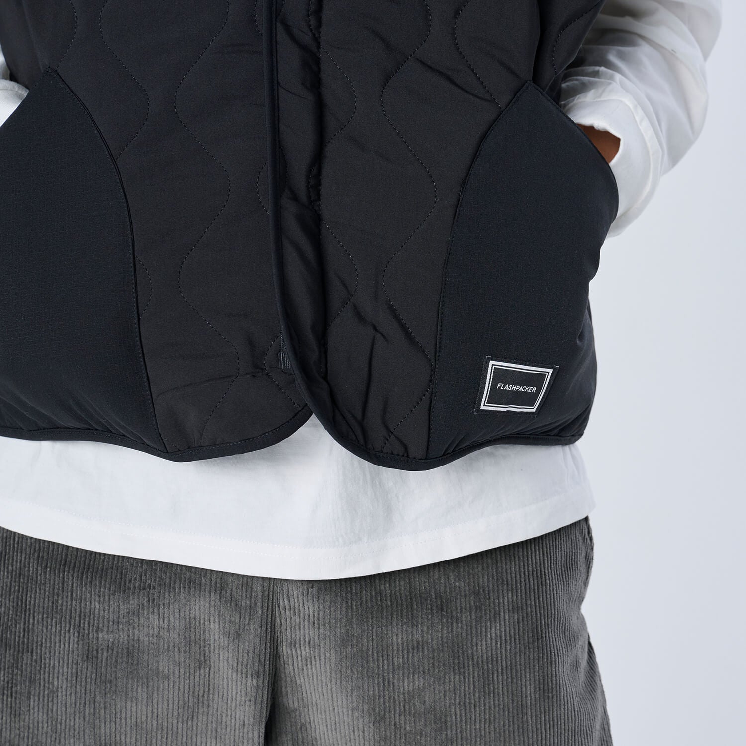 XV-KILT（ストレッチ中綿キルティングベスト） BLACK - OUTERWEAR